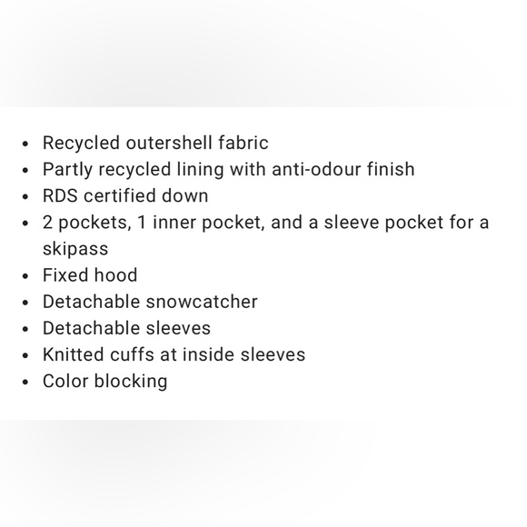 Goldbergh Bliss Puffer Ski Jacket-NWT with Removable Sleeves - Picture 8 of 16